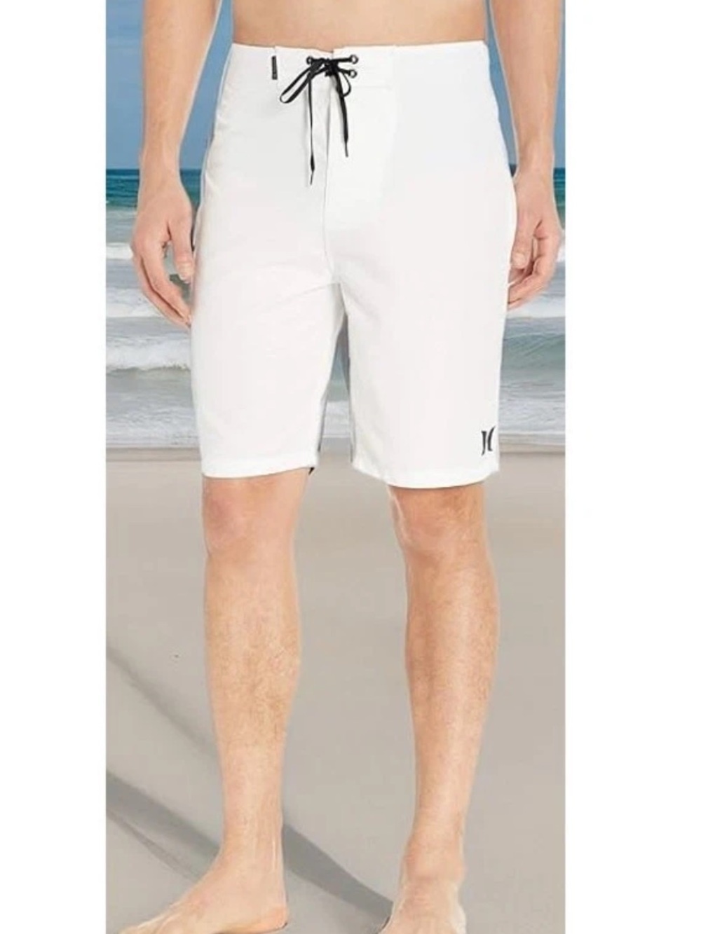 Hurley One & Only 2.0 Board Shorts White Size 42 NWT 21” Surf Swim Beach Summer